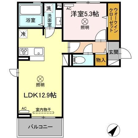 武蔵塚駅 徒歩36分 2階の物件間取画像